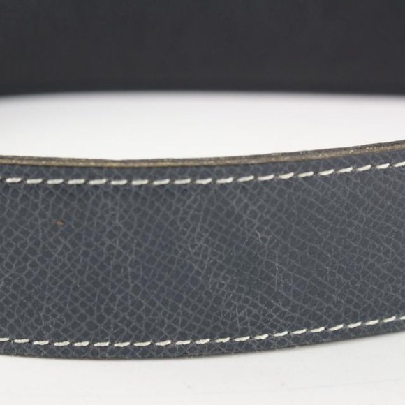 Hermès 32mm Reversible H Logo Belt Kit Matte Silver Black x Navy Blue 114h47 main image 6